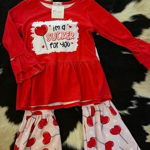 Clover Cottage 4t sucker 4 you ruffle outfit